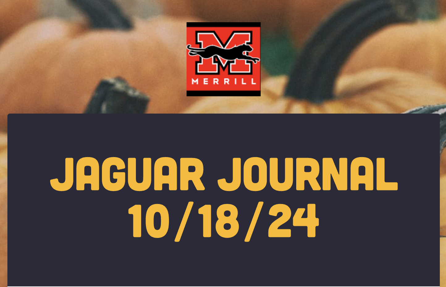 October 18, 2024 Jaguar Journal